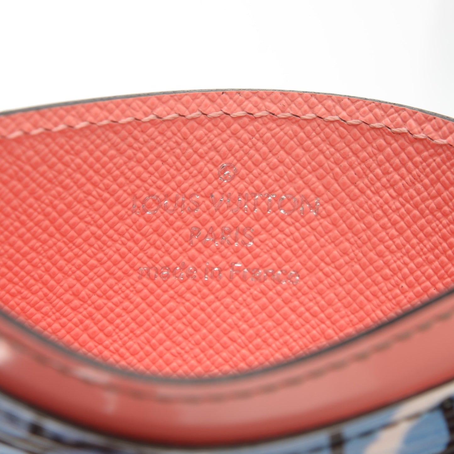 Epi Card Holder Aqua
