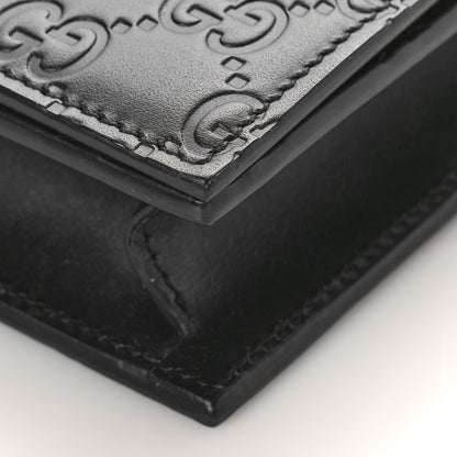 Gucci Guccissima Signature Bowy Chain Wallet Black 8 of 13