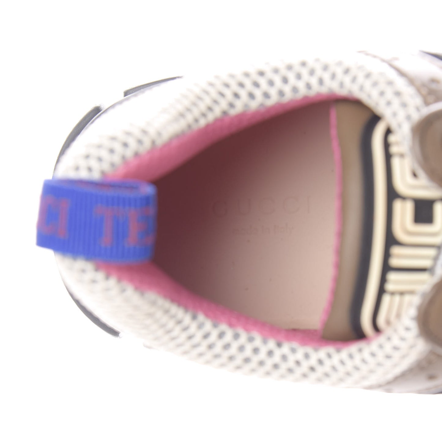 X SEGA Mesh Canvas Calfskin Womens Flashtrek Sneakers 38 White Box Pink Ardesia Loess