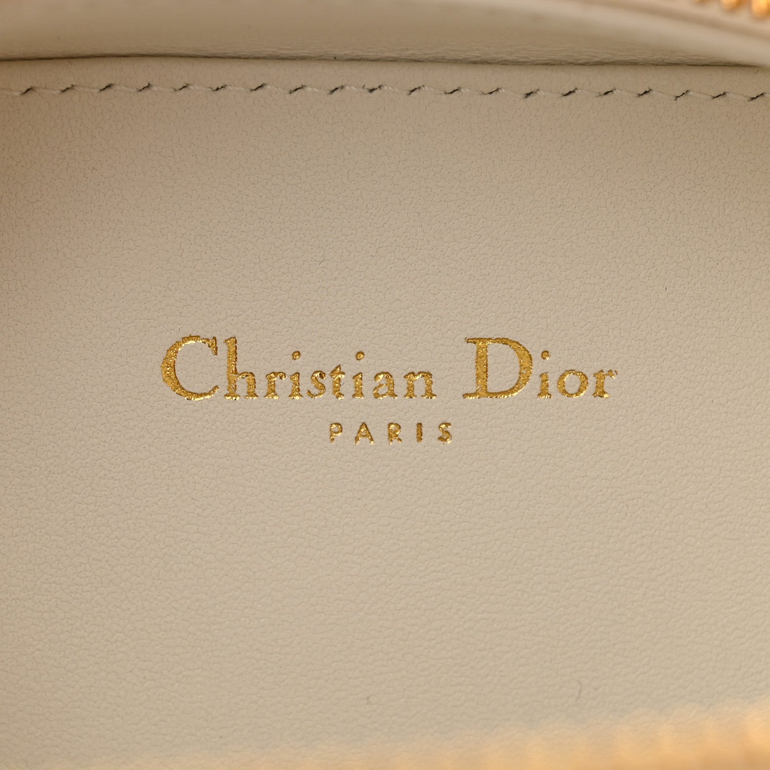 Christian Dior Calfskin CD Signature Oval Crossbody Camera Bag Latte 6 of 11