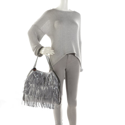 Stella McCartney Eco Suede Fringe Falabella Tote Platinum 2 of 8