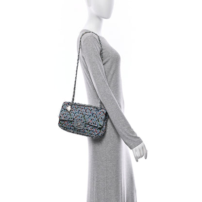 Chanel Woven Denim Medium Flap Multicolor 2 of 10