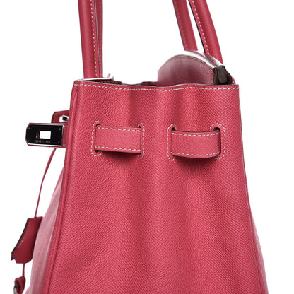Hermes Epsom Candy Birkin 35 Rose Tyrien Rubis 16 of 41