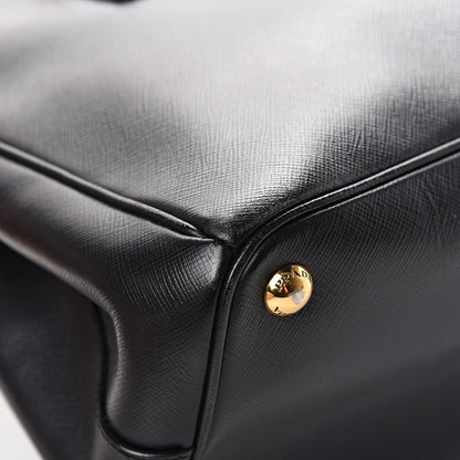Prada Saffiano Small Galleria Double Zip Tote Black 19 of 29