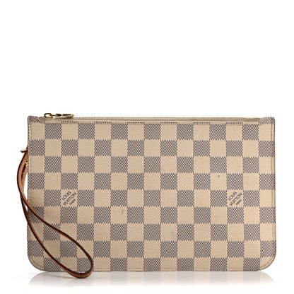 Louis Vuitton Damier Azur Neverfull MM GM Pochette 1 of 18