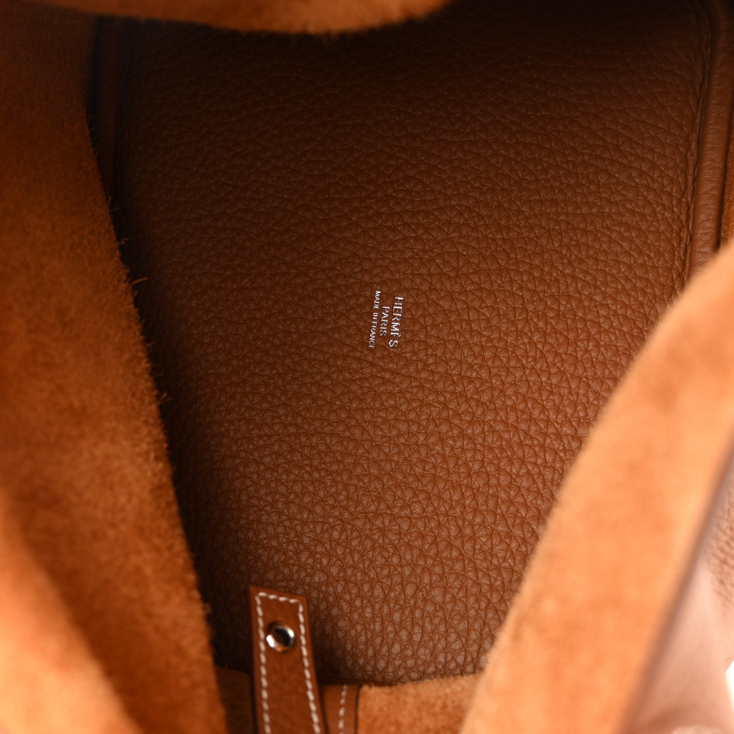 Hermes Taurillon Clemence Picotin Lock 22 MM Gold 5 of 10