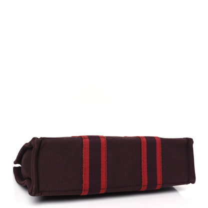 Hermes Canvas Herline PM Tote Rouge H 4 of 8