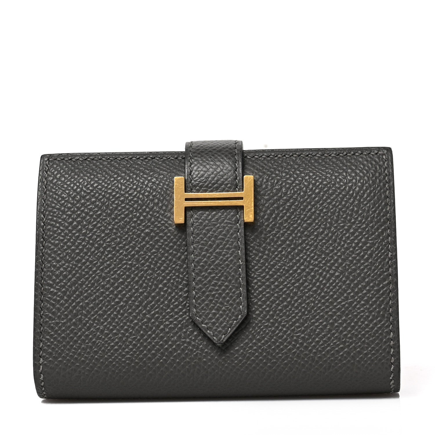 Hermes Epsom Mini Bearn Wallet Etain 1 of 6