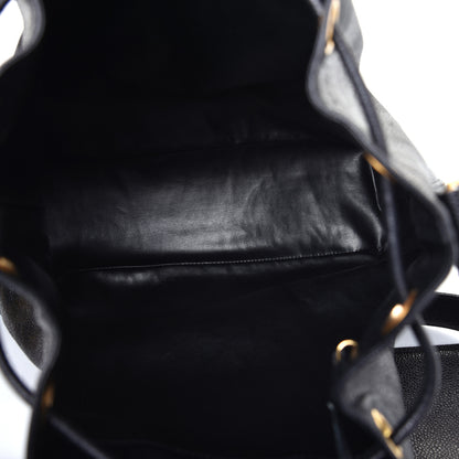 Chanel Caviar CC Drawstring Shoulder Bag Black 5 of 11