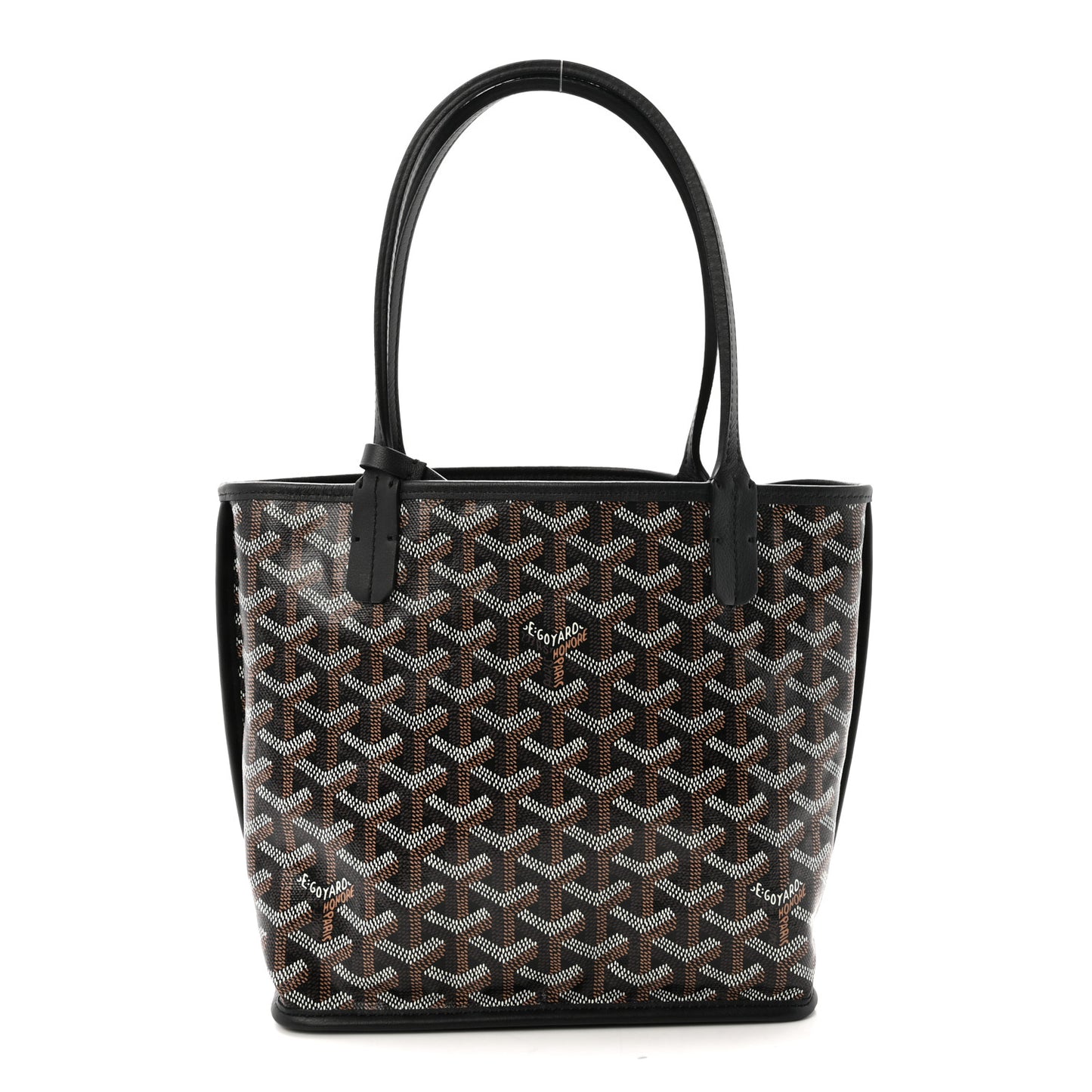 Goyardine Reversible Mini Anjou Black