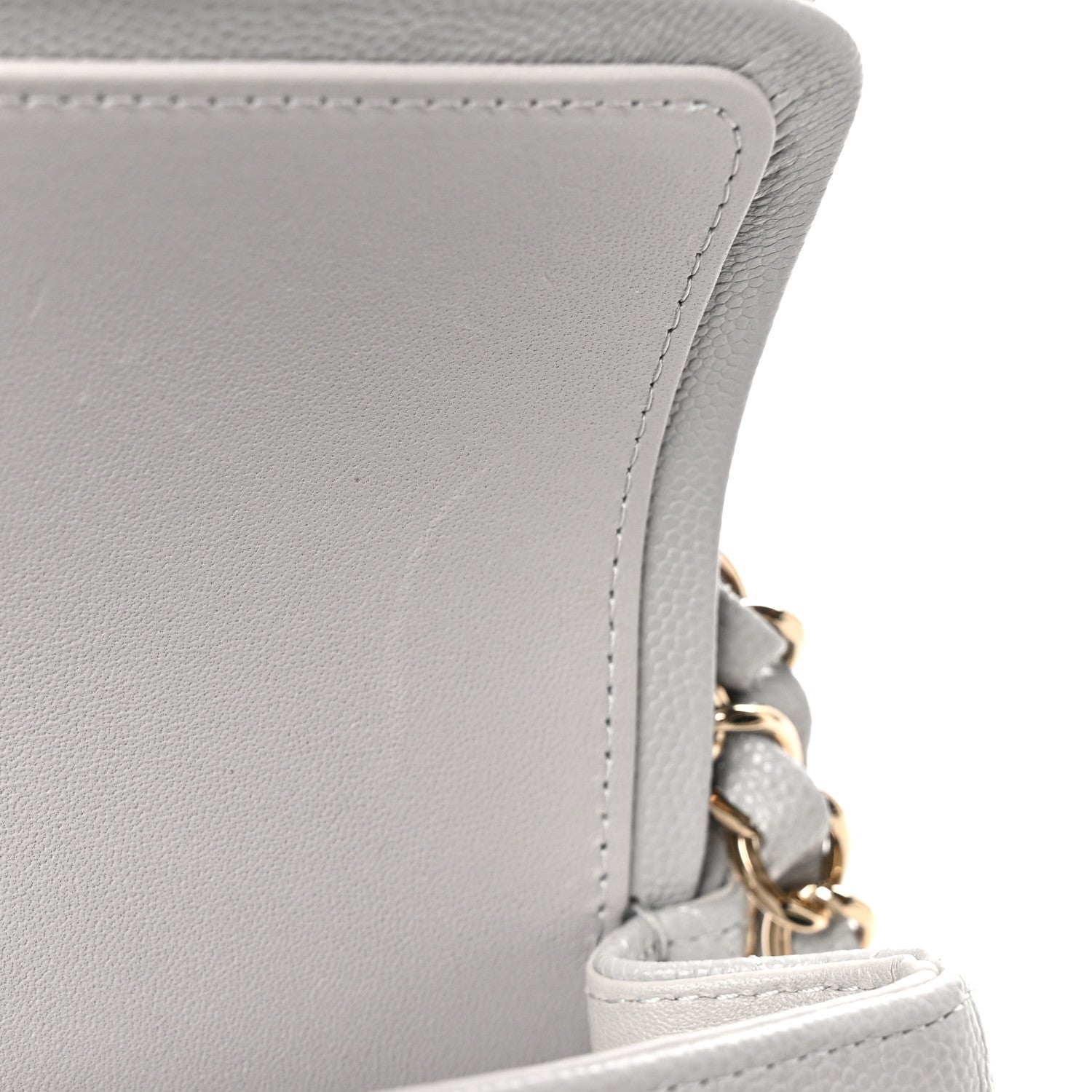 Chanel Caviar Quilted Small Double Flap Grey 11 of 12