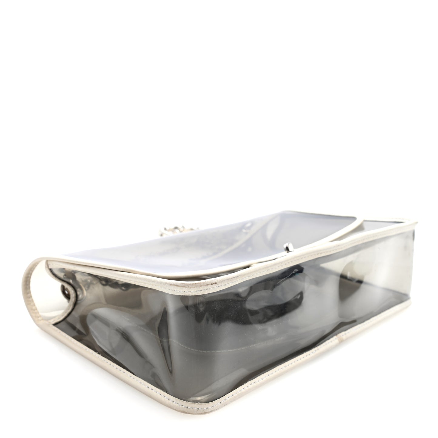 Lambskin Vinyl Large Naked Flap White
