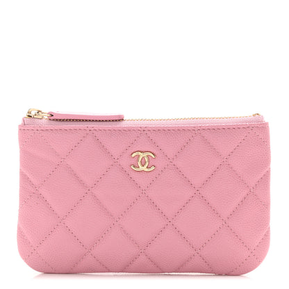 Chanel Caviar Quilted Small Cosmetic Case Pink 1 of 8