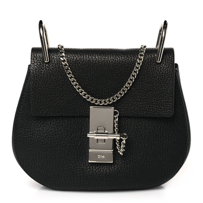 Chloe Grained Lambskin Mini Drew Shoulder Bag Black 1 of 9