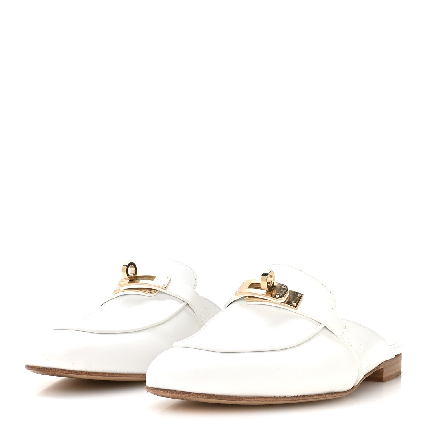 Hermes Calfskin Oz Mules 36 White 1867767 – FASHIONPHILE