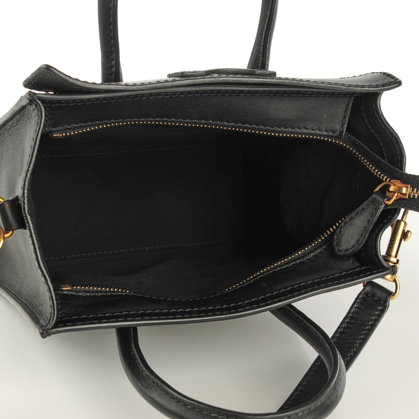 Smooth Calfskin Nano Luggage Black