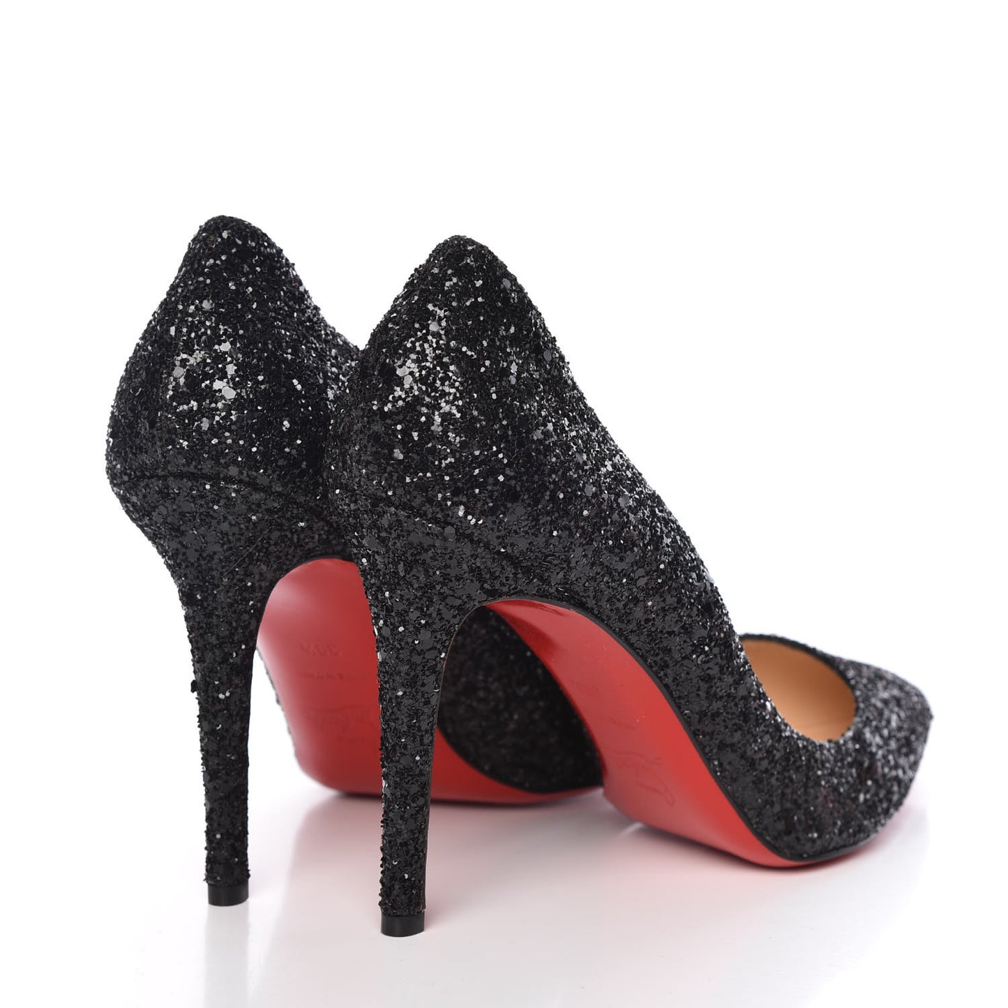Glitter Resille Pigalle Follies 100 Pumps 39.5 Black