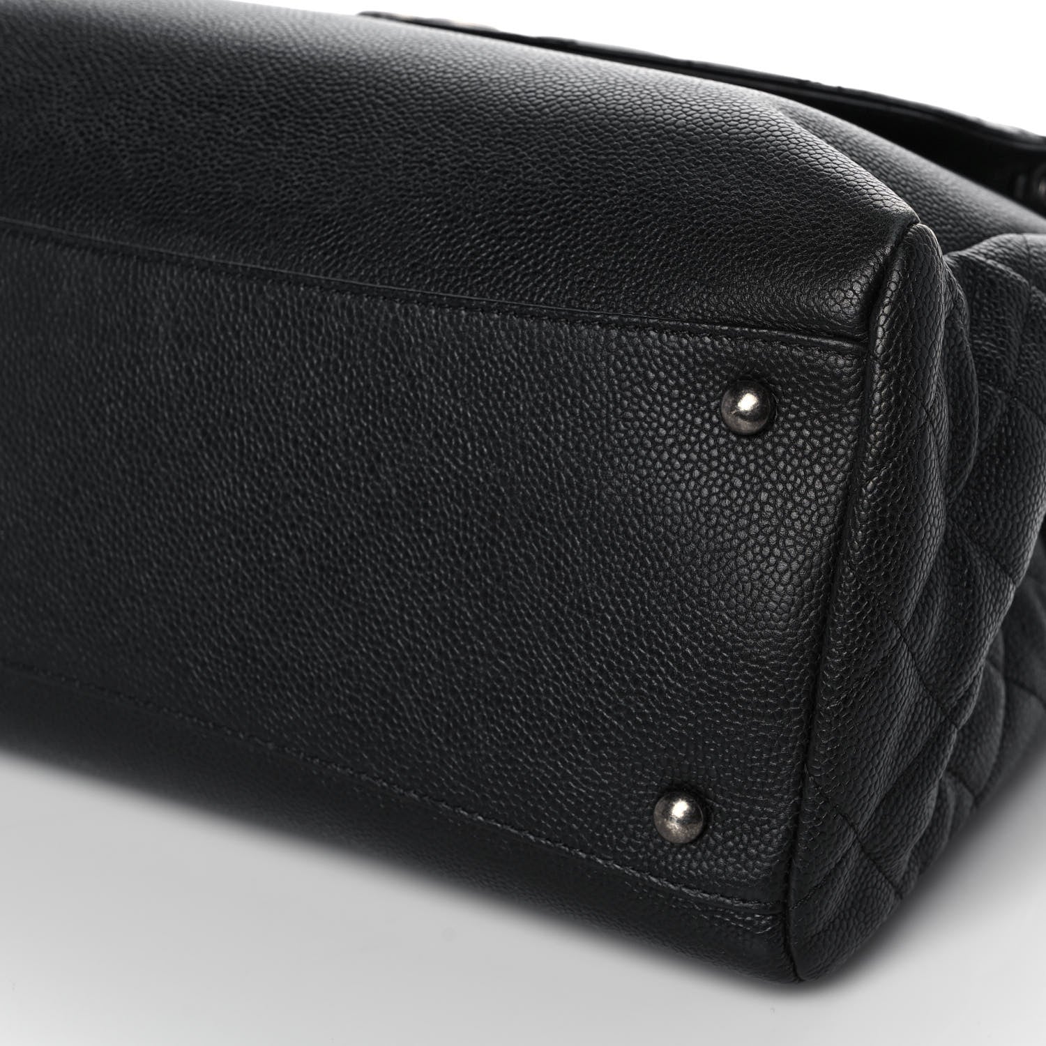 Chanel Caviar Lambskin Quilted Large Coco Break Shopping Bag Black 6 of 11