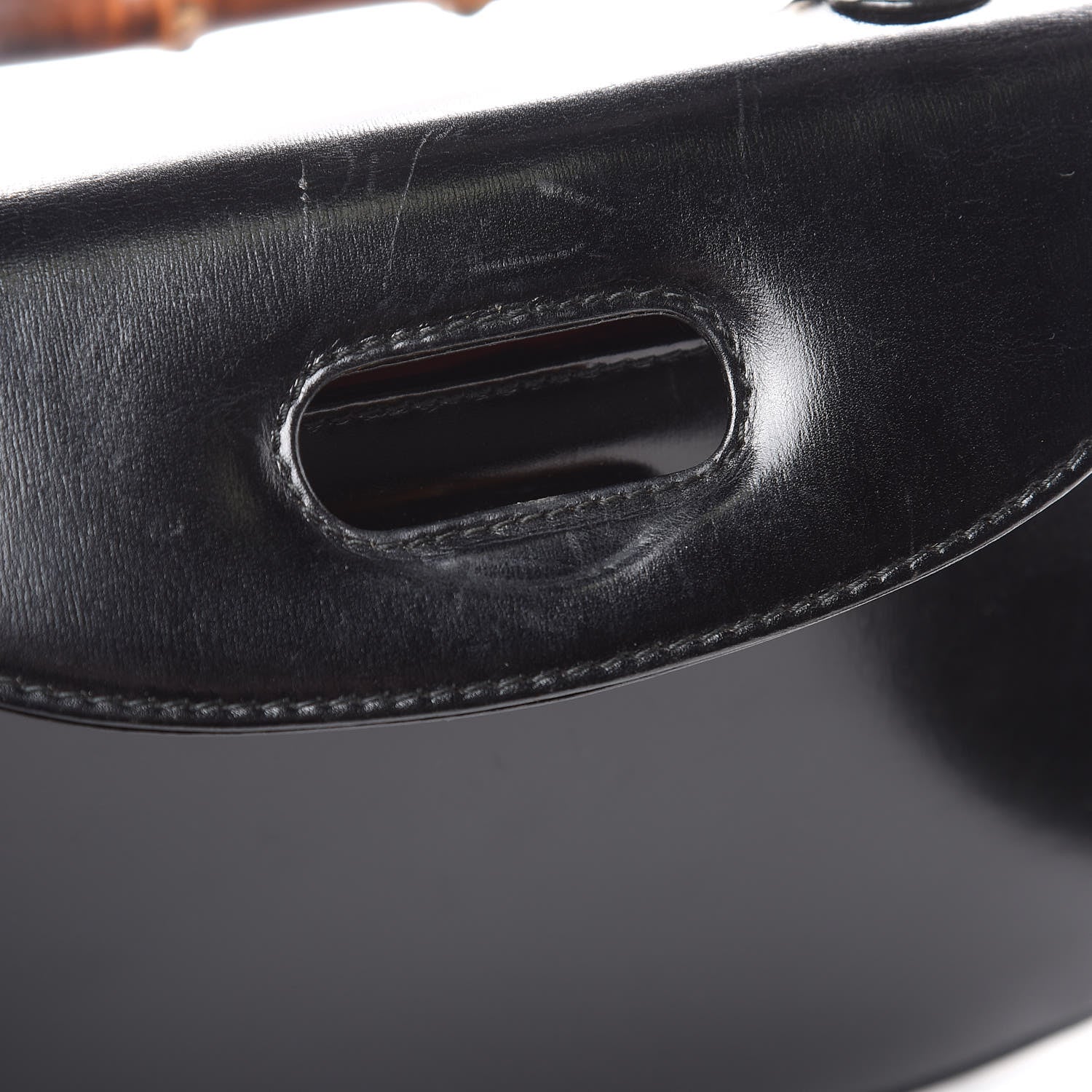 Gucci Calfskin Bamboo Top Handle Bag Black 17 of 17