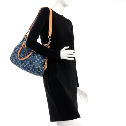 Louis Vuitton Denim Neo Cabby MM Blue 2 of 8