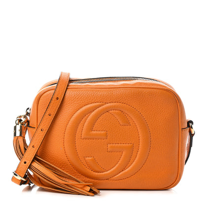 Gucci Pebbled Calfskin Small Soho Disco Bag Curcuma 1 of 12