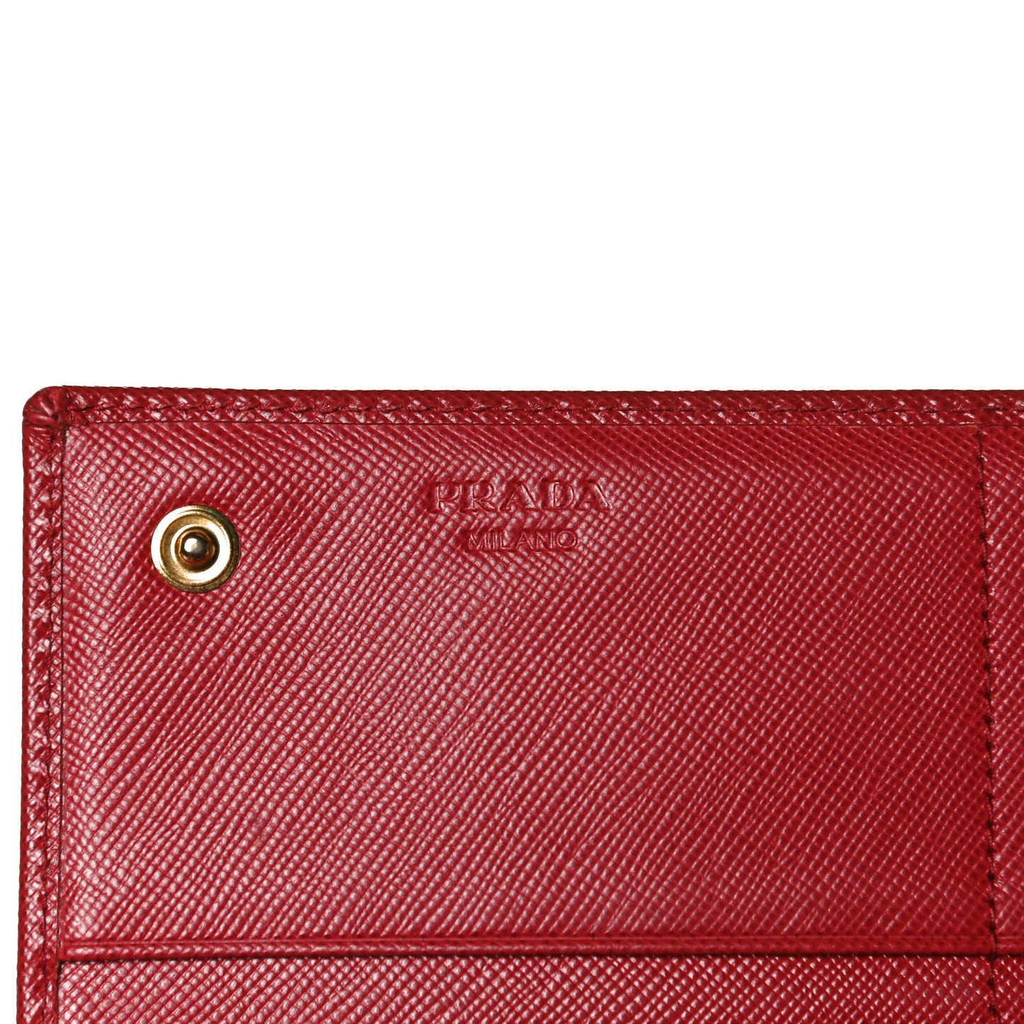 Saffiano Metal Continental Flap Wallet Fuoco