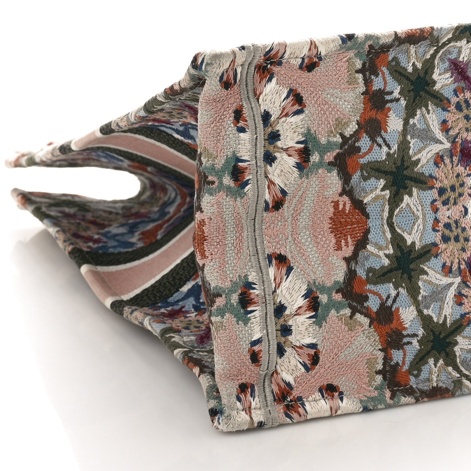 Christian Dior Canvas Embroidered Large Kaleidioroscopic Book Tote Multicolor 9 of 12