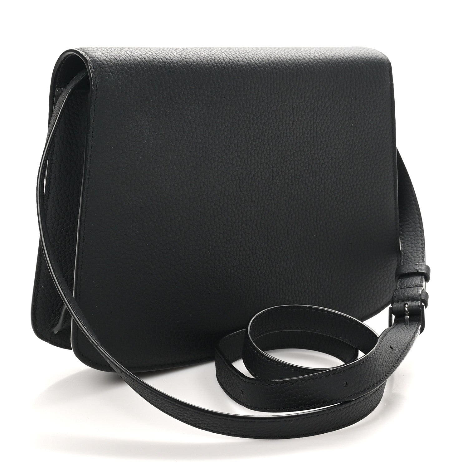 The Row Grained Calfskin The Sofia 10 Crossbody Black 1716494