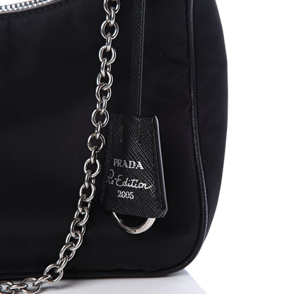 Prada Nylon Re-Edition 2005 Shoulder Bag Black 11 of 13