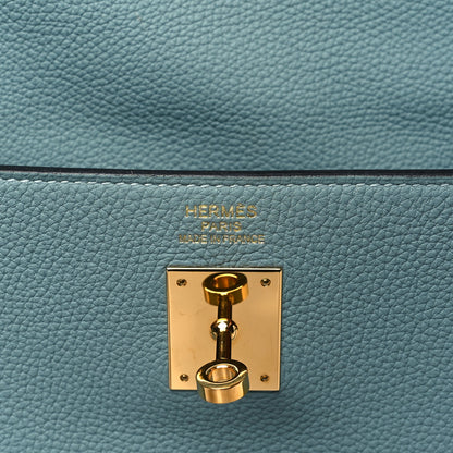 Hermes Togo Kelly Retourne 40 Ciel 5 of 11