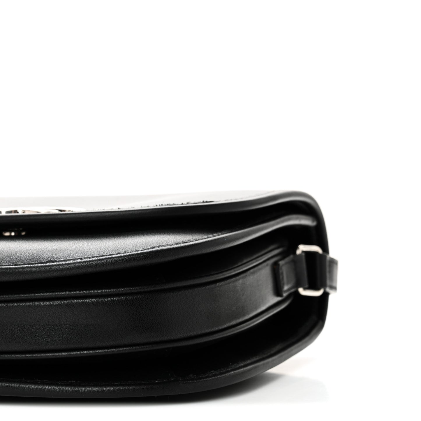 Supple Calfskin Triomphe Medium Besace Black