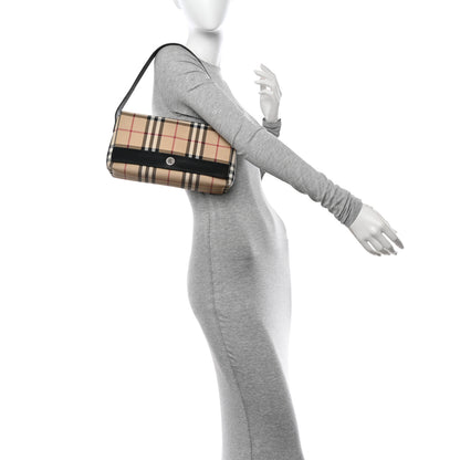 Burberry House Check Flap Shoulder Bag Black 2 of 14