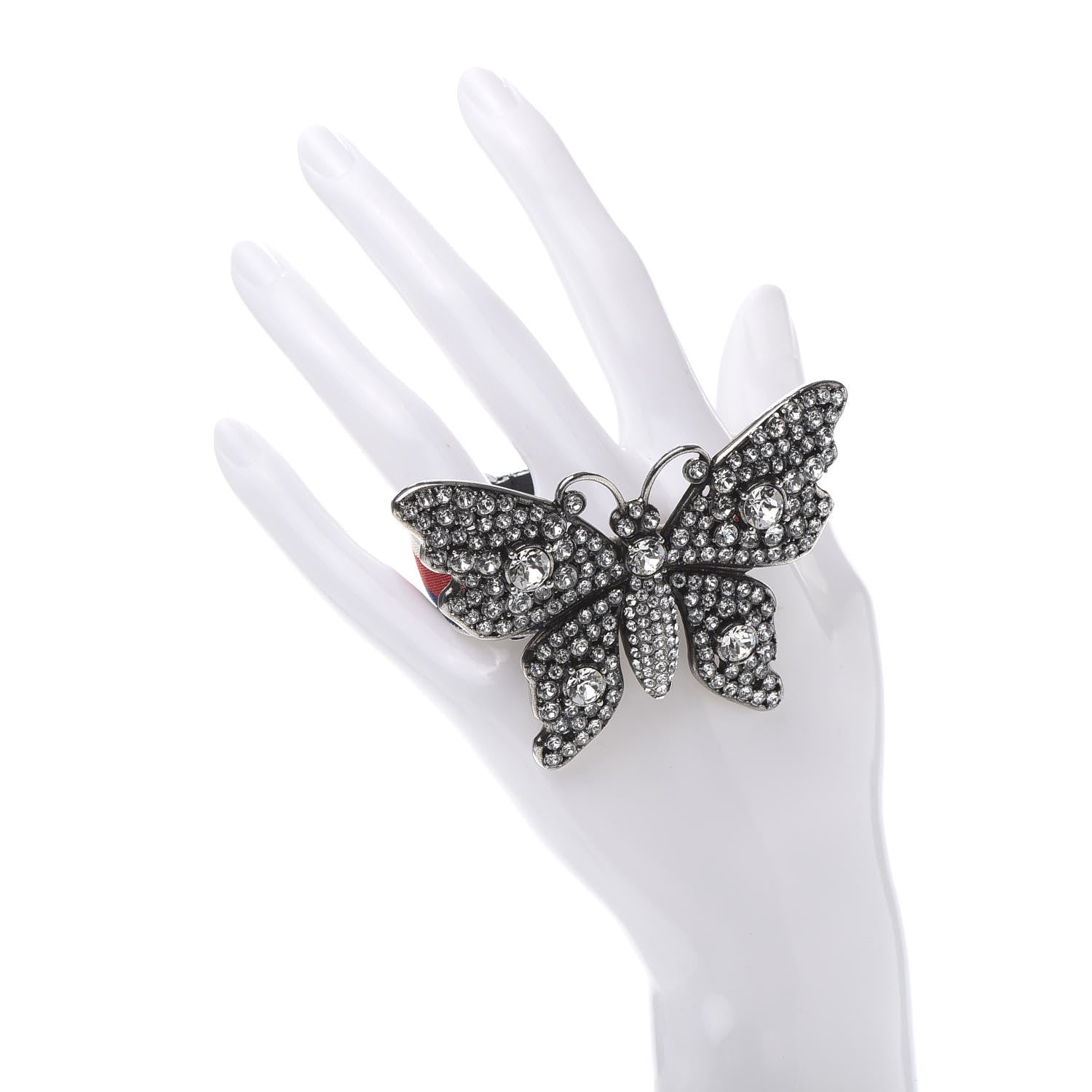 Gucci Web Crystal Butterfly Bracelet 2 of 6