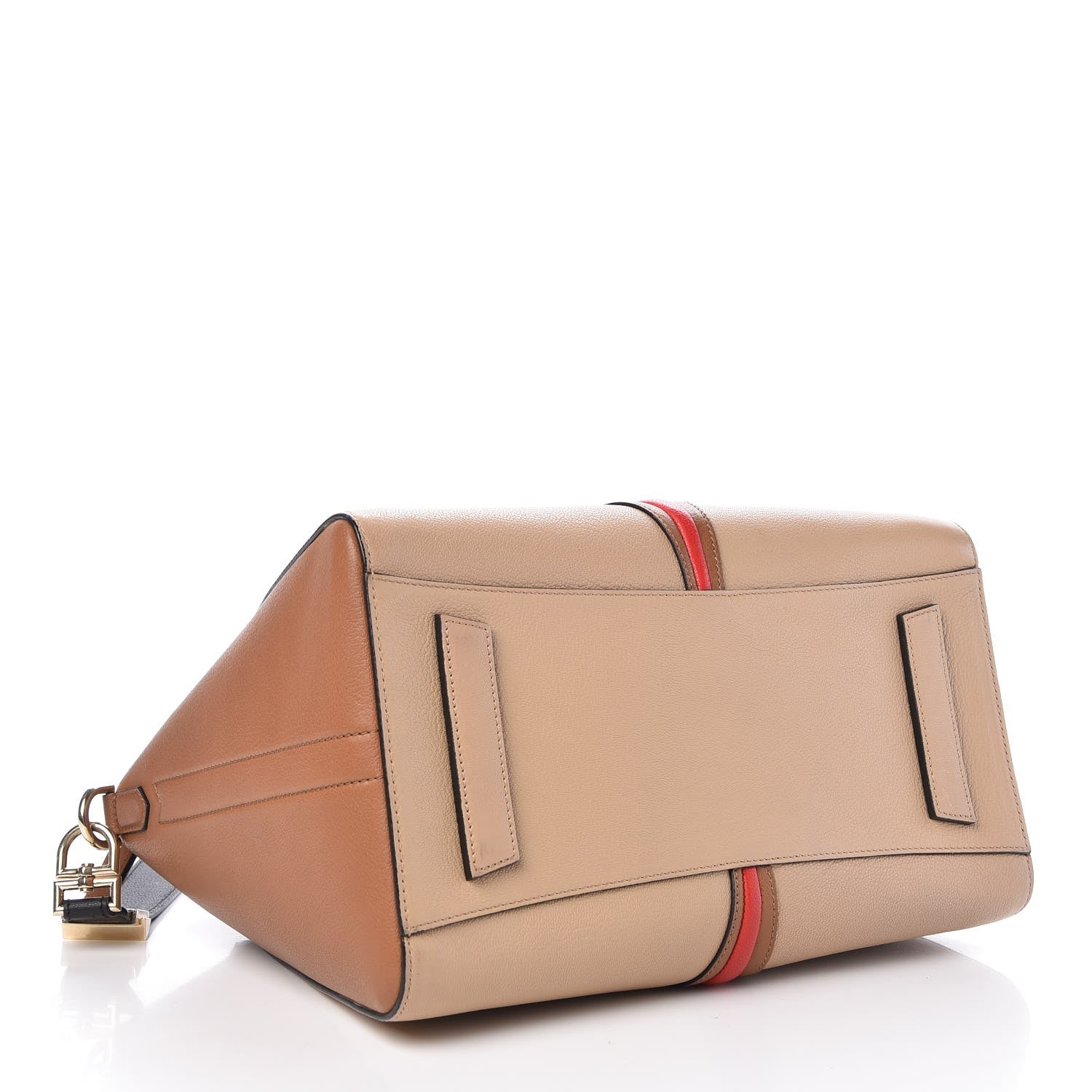 Givenchy Sugar Goatskin Medium Tri-Color Antigona Beige Brown Red 5 of 8