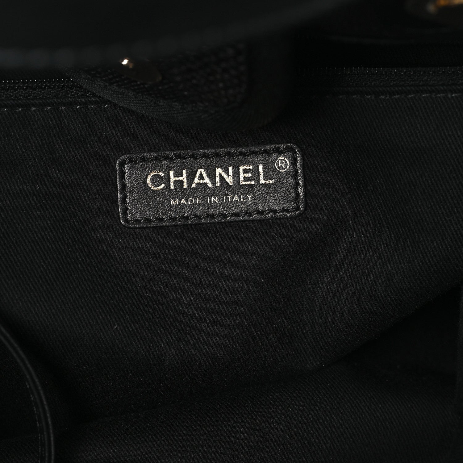 Chanel Mixed Fibers Calfskin Striped Medium Deauville Black 6 of 14