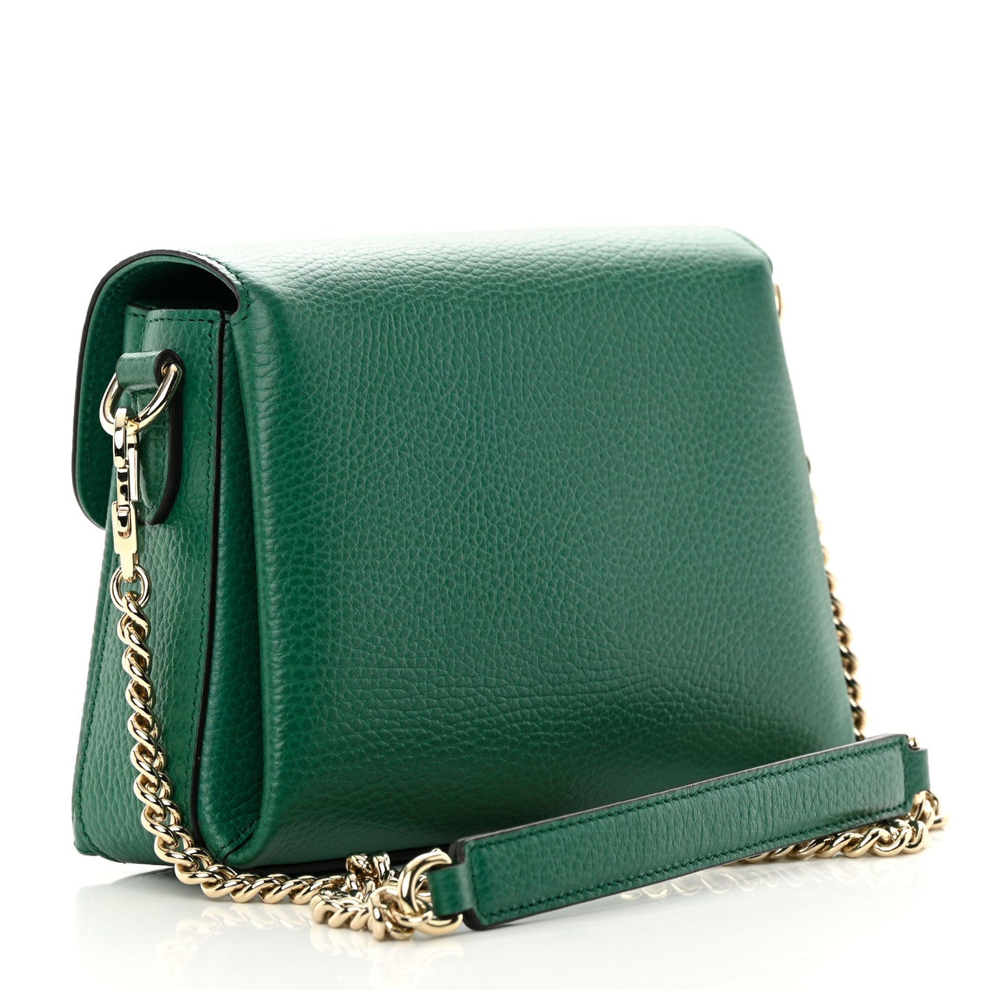 Dollar Calfskin Interlocking G Crossbody Bag Emerald