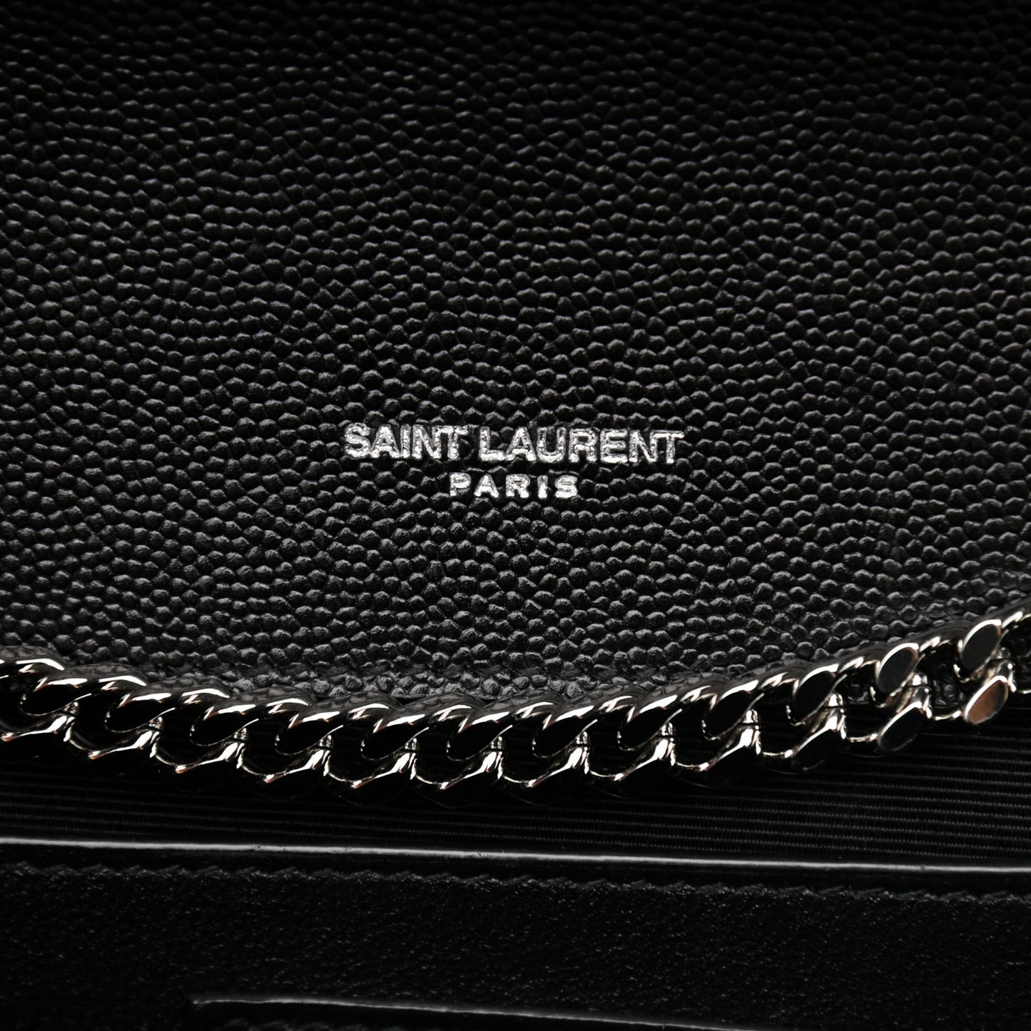 Grain De Poudre Medium Classic Monogram Kate Satchel Black