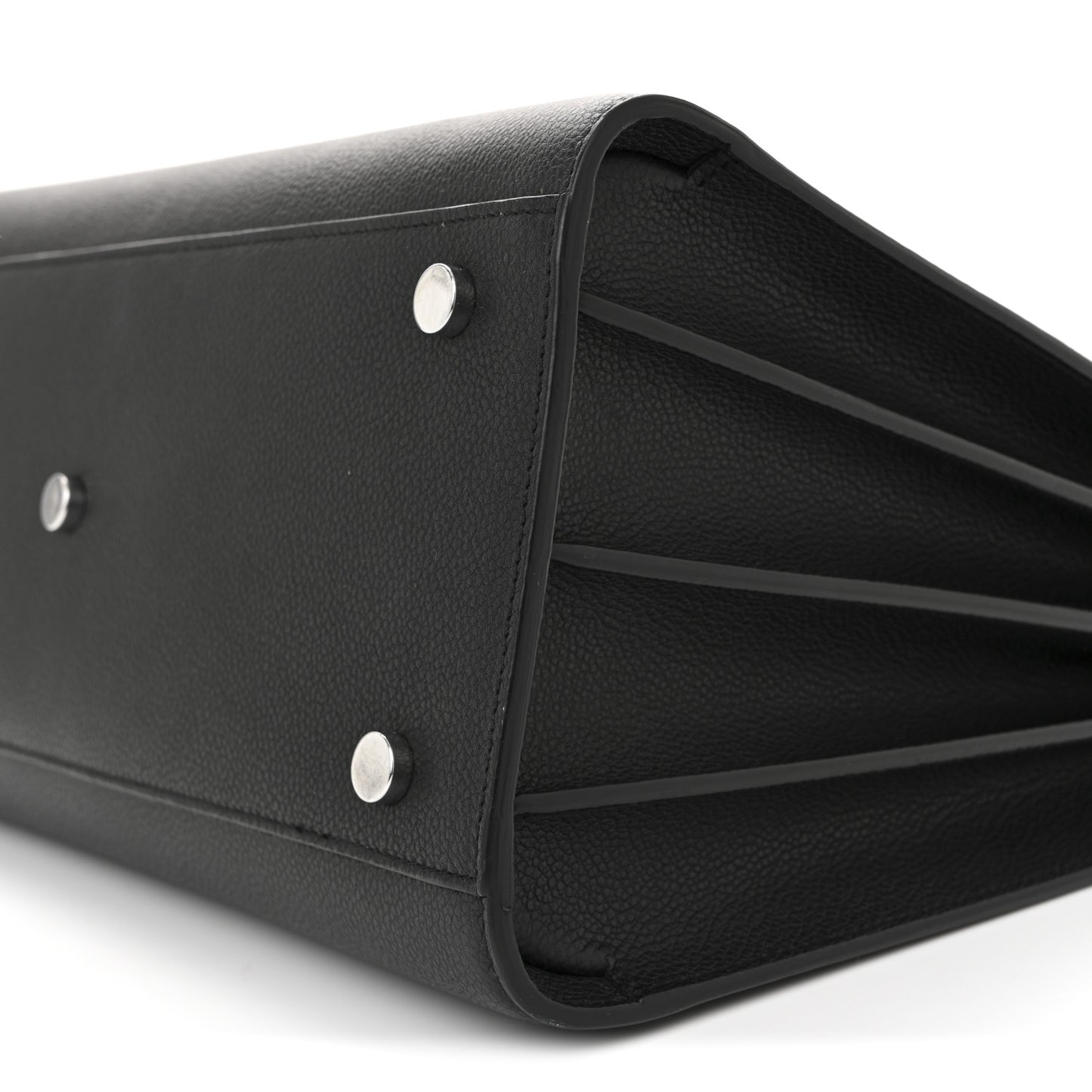 Grained Calfskin Small Sac De Jour Black