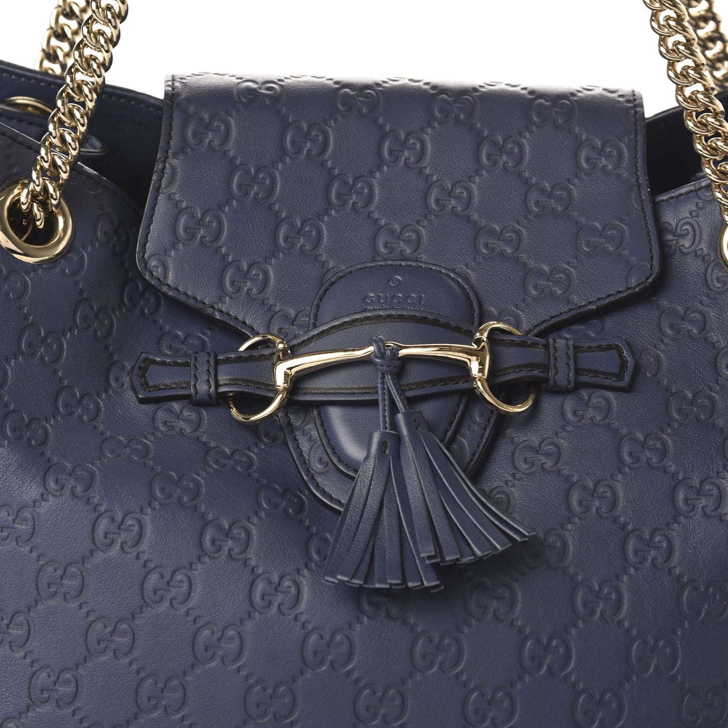 Guccissima Medium Emily Shoulder Bag Blue