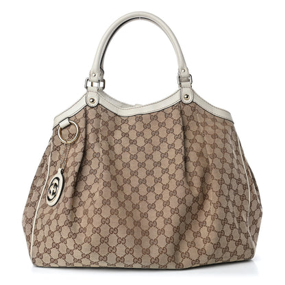 Gucci Monogram Large Sukey Tote Off White 1 of 7
