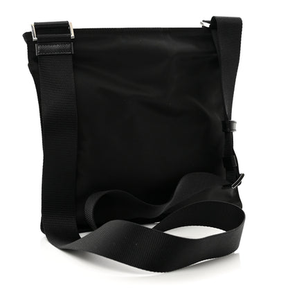 Prada Nylon Vela Flat Messenger Bag Black 3 of 9