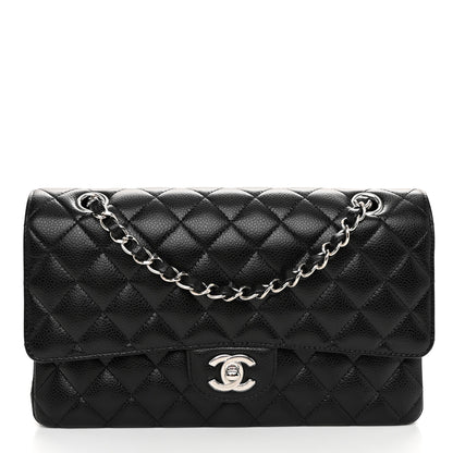Chanel Caviar Quilted Medium Double Flap Black 1 of 12