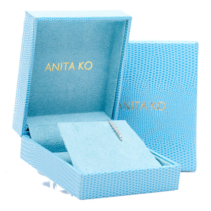 Anita Ko 18K White Gold Diamond Lobe Cuff Earring 5 of 5