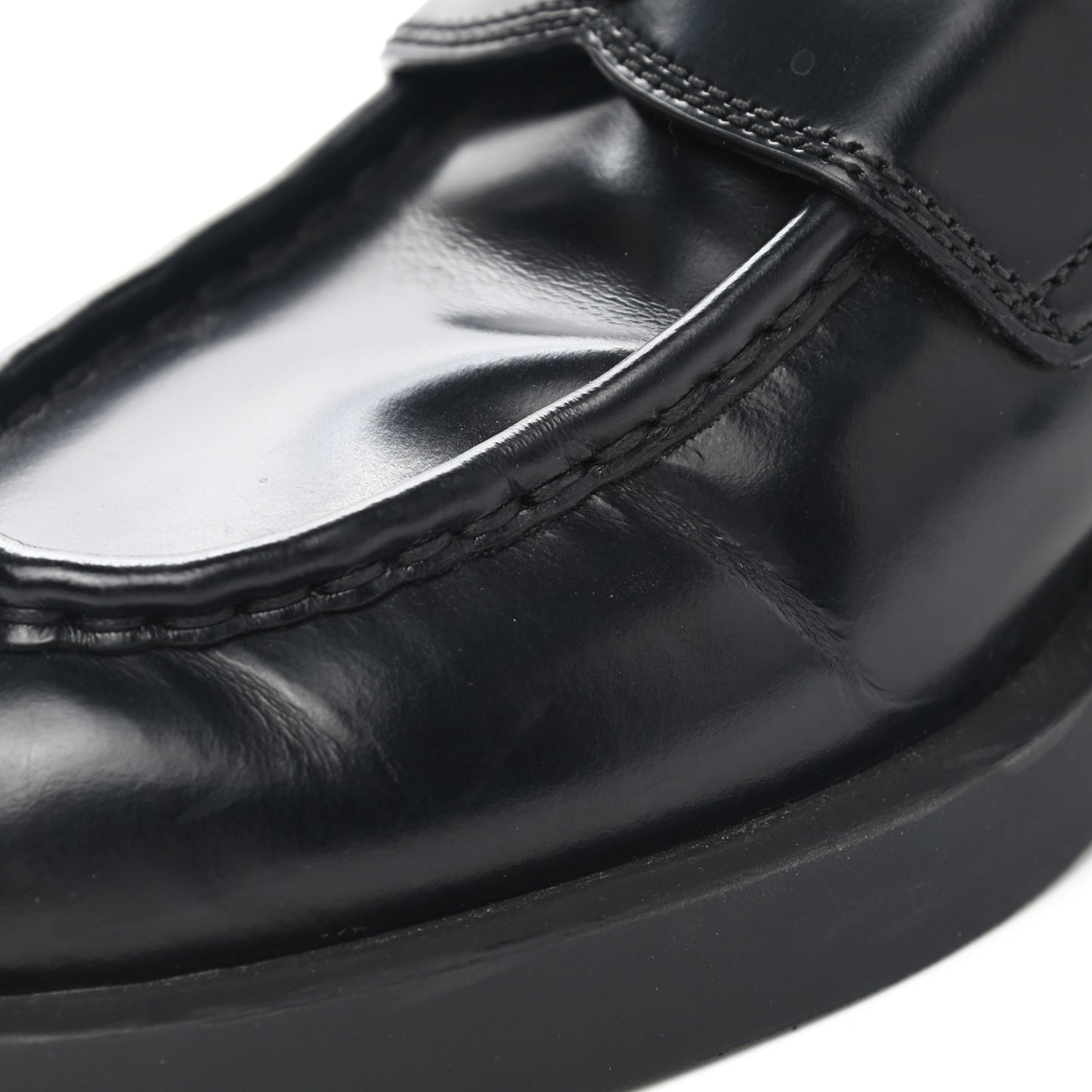 Spazzolato Metal Triangle Logo 40mm Loafer Mules 39 Black