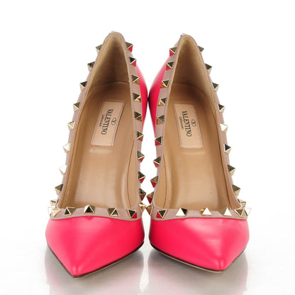Valentino Garavani Nappa Rockstud 100mm Pumps 37 Fuchsia Poudre 2 of 8