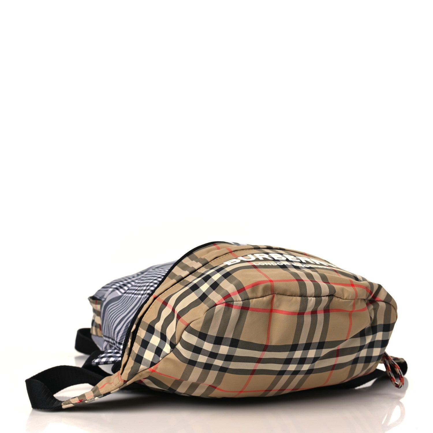 Burberry Nylon Rex Vintage Check Convertible Backpack Bum Bag Archive Beige Grey 4 of 10