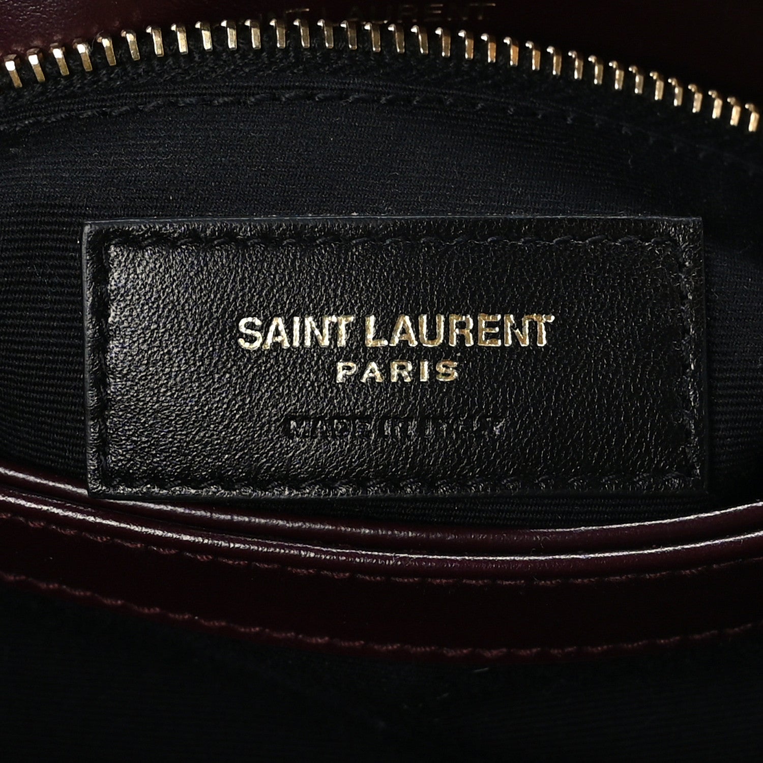 Saint Laurent Velvet Y Quilted Monogram Toy Loulou Crossbody Bag French Burgundy 6 of 9