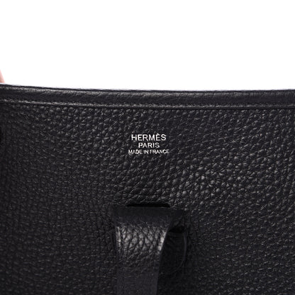 Hermes Taurillon Clemence Evelyne III PM Black 5 of 11