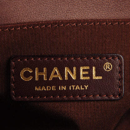 Chanel Metallic Patent Calfskin Medium Boy Flap Brown 9 of 10