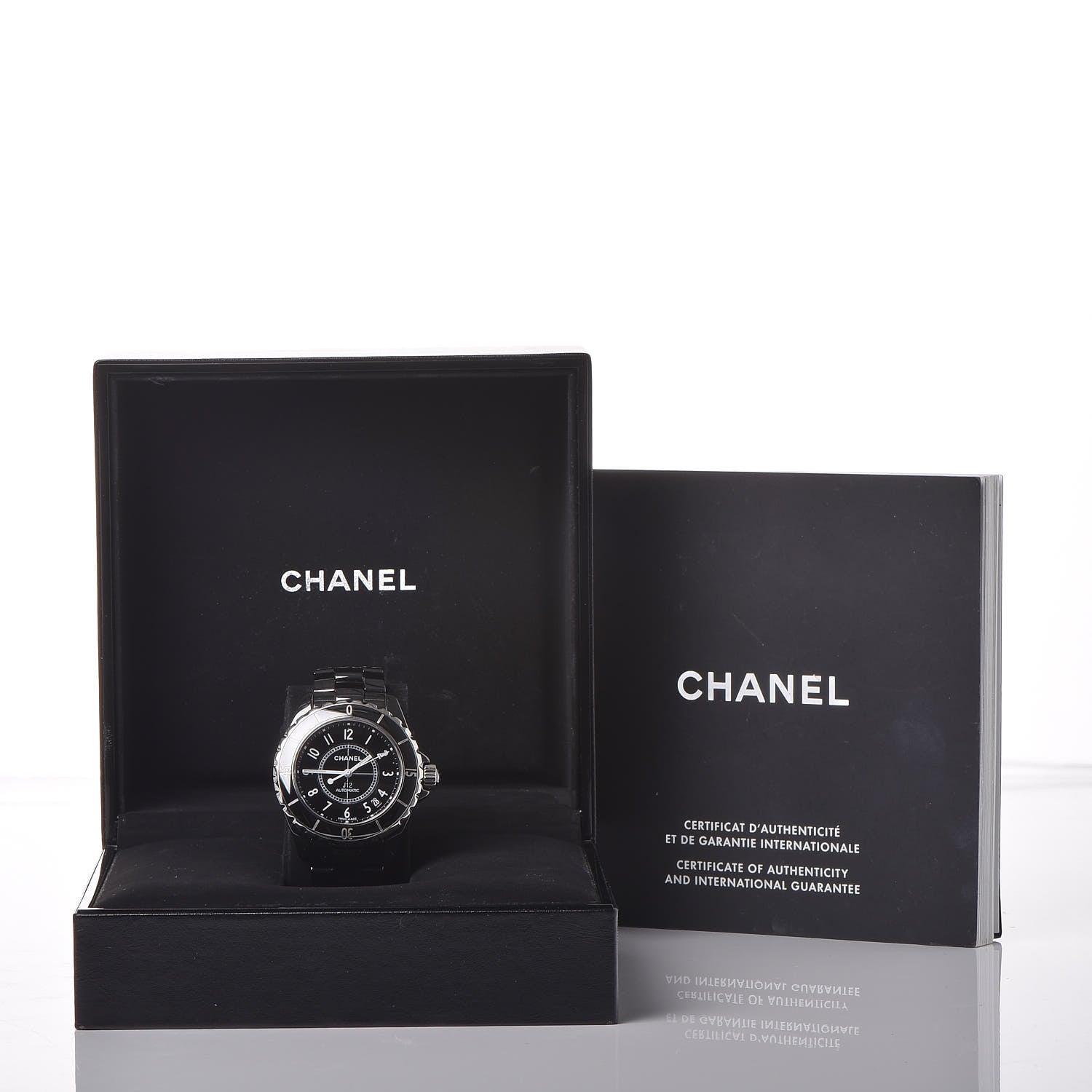 Chanel Stainless Steel Ceramic 38mm J12 Automatic Watch Black 7 of 7